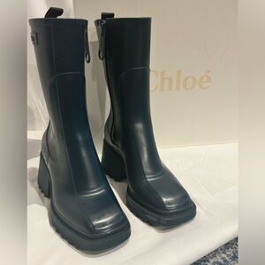 Chloe Forest Green rain boots